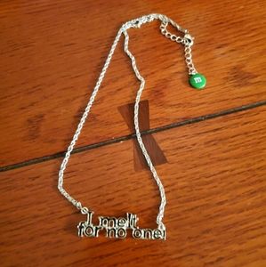 M & M "I Melt For No One" Silver Necklace